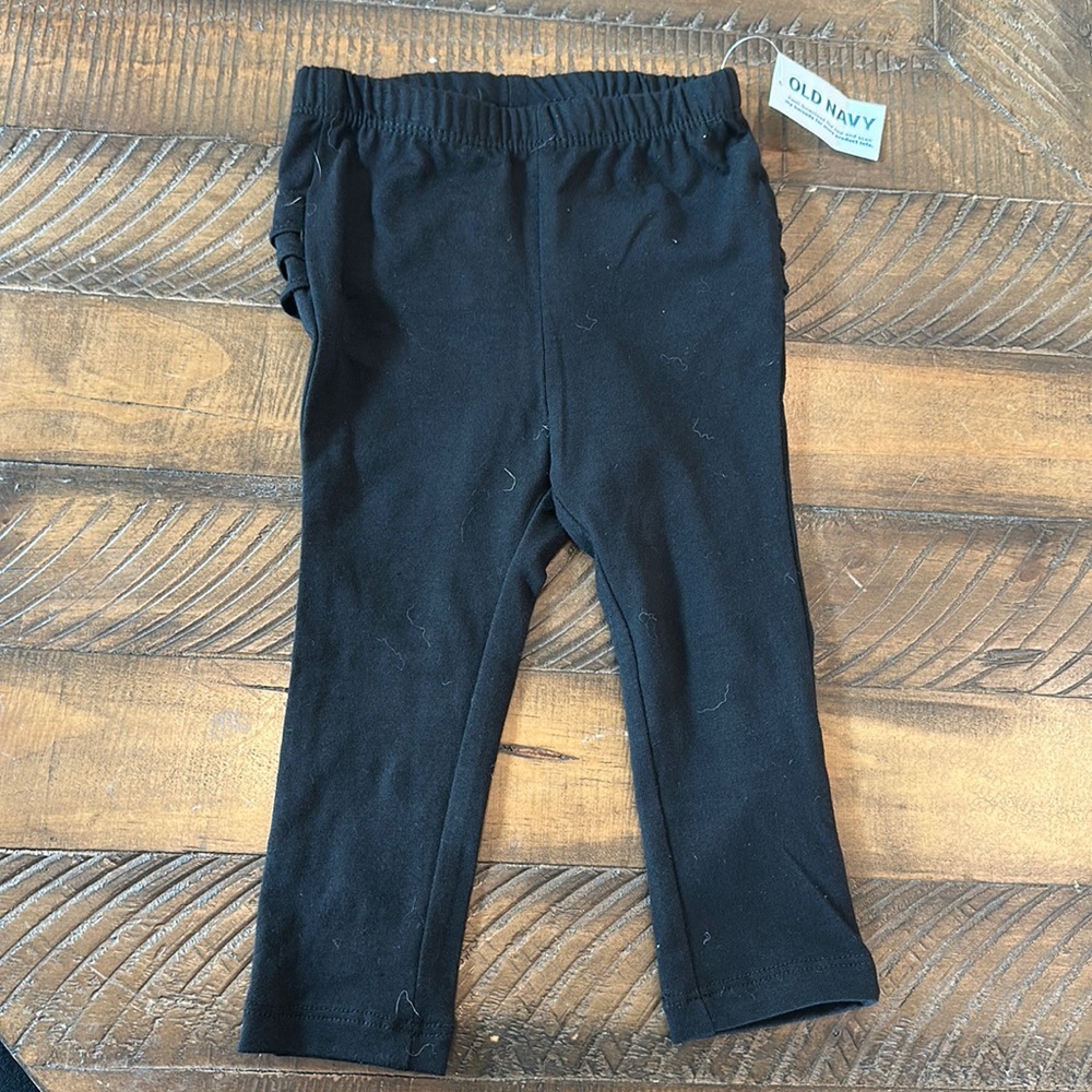 Old Navy Baby Ruffle Black Pants